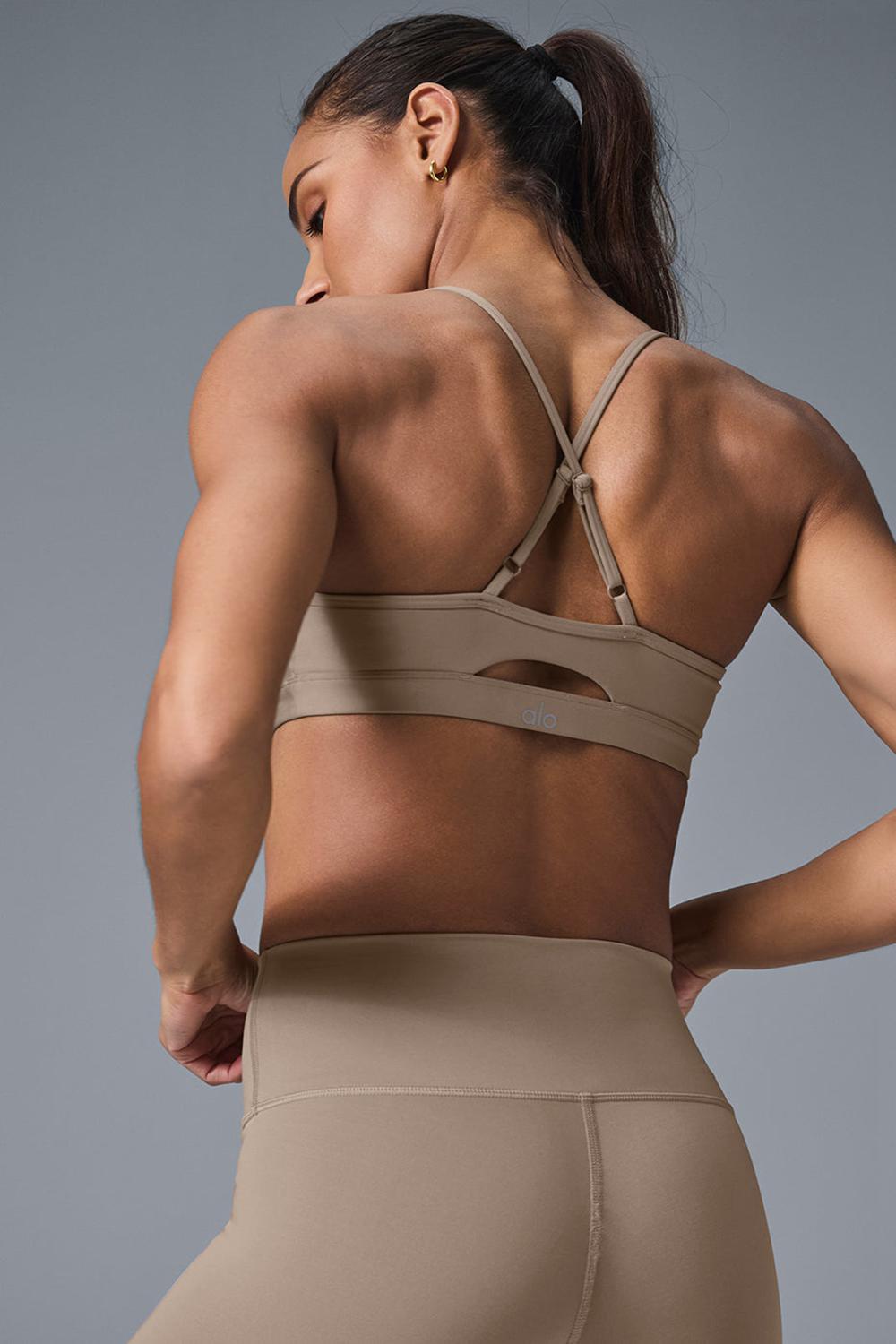 Alo Yoga Airlift Intrigue Donna Reggiseno Gravel | Italia  UKB-137082