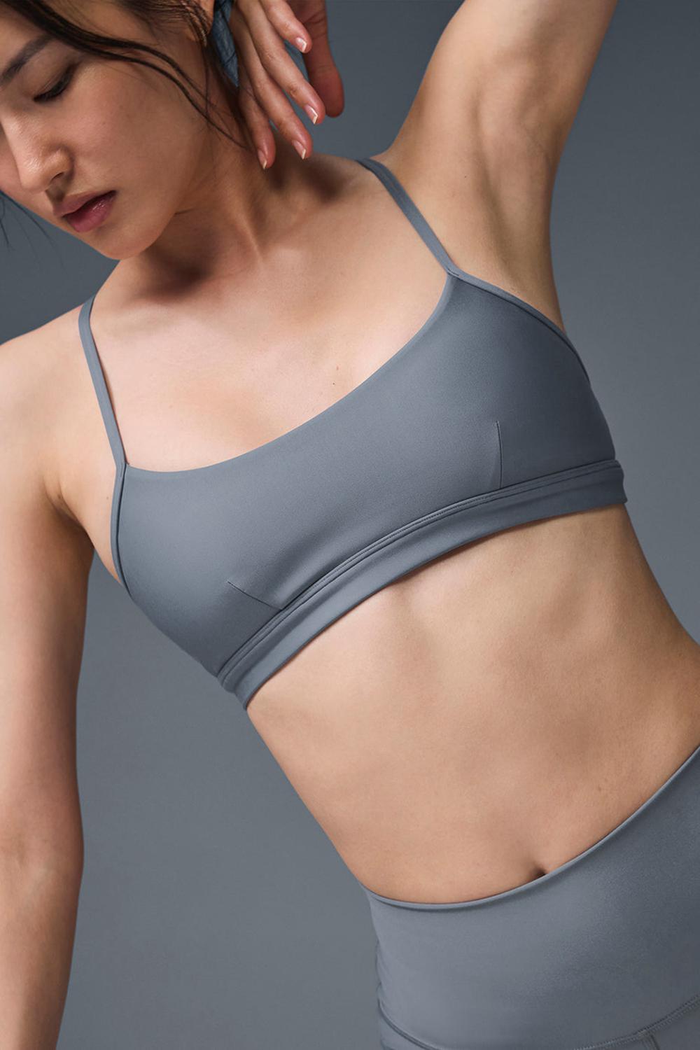 Alo Yoga Airlift Intrigue Donna Reggiseno Grigie | Italia  SIV-456738