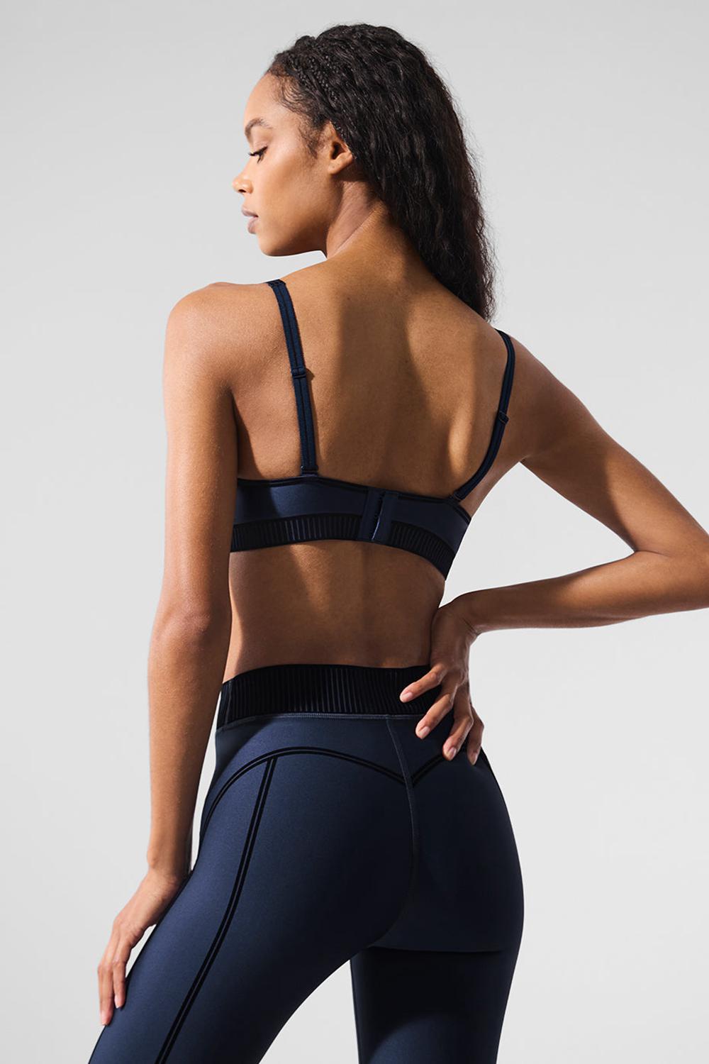 Alo Yoga Airlift Line Up Donna Reggiseno Blu Marino | Italia  ACH-594710