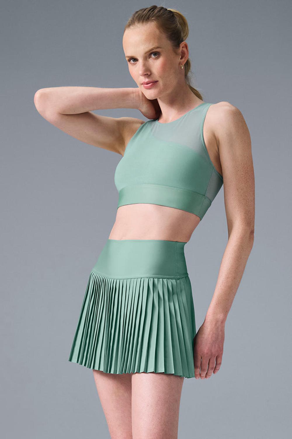 Alo Yoga Airlift Mesh Coastline Donna Reggiseno Verdi | Italia  RED-183406