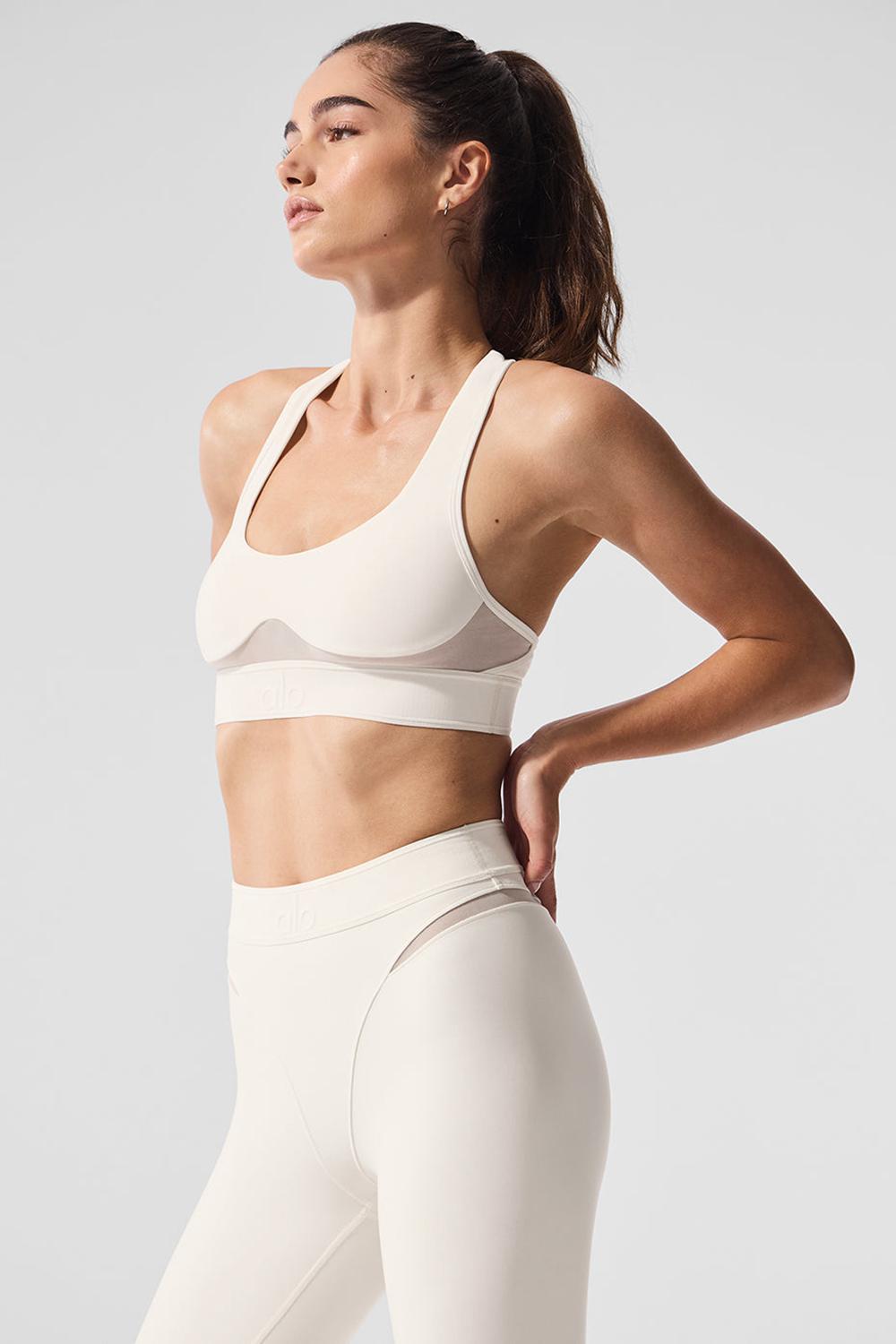 Alo Yoga Airlift Rebel Donna Reggiseno Ivory | Italia  LDO-352084