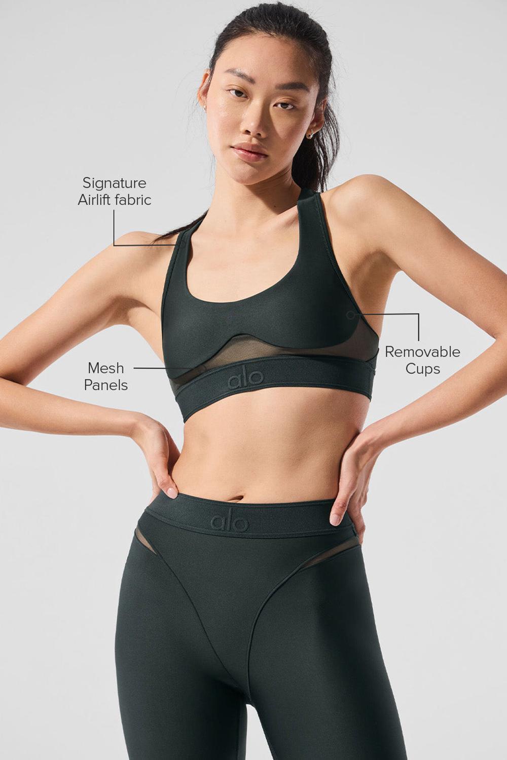 Alo Yoga Airlift Rebel Donna Reggiseno Verdi | Italia  FVJ-320869