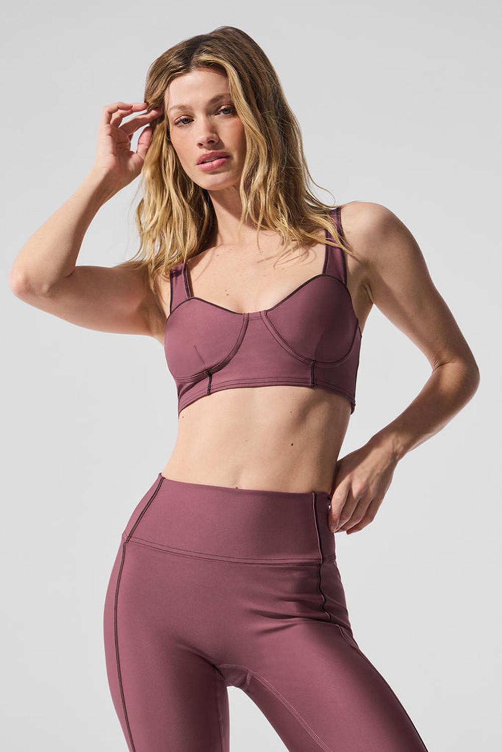 Alo Yoga Airlift Redefine Donna Reggiseno Bordeaux Nere | Italia  SRZ-928463