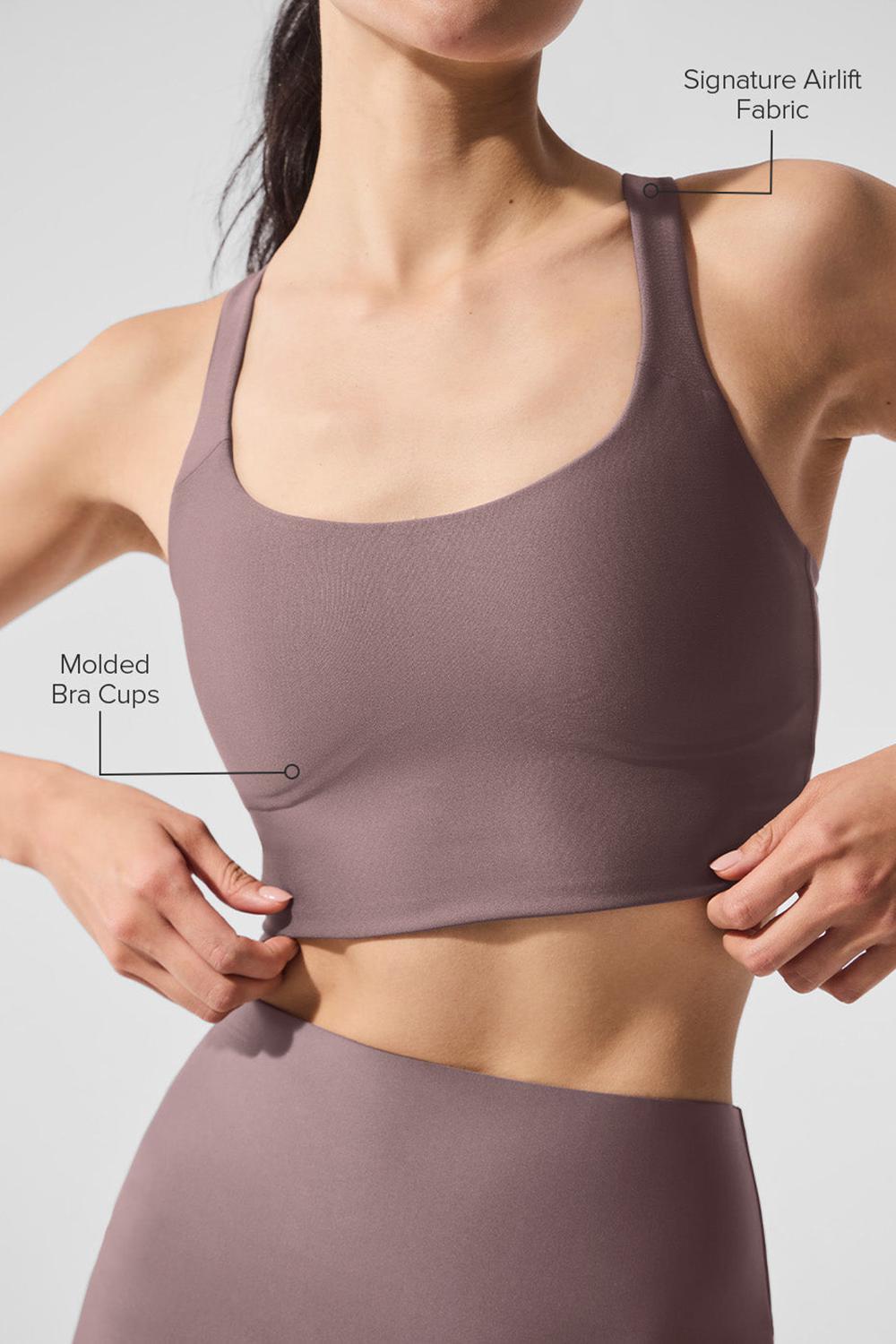 Alo Yoga Airlift Sleek Donna Bra Tank Mushroom | Italia  EKW-340972