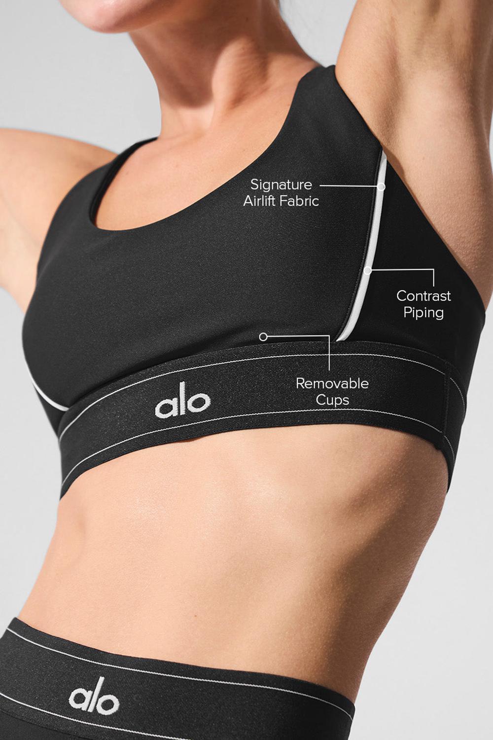 Alo Yoga Airlift Suit Up Donna Reggiseno Nere Bianche | Italia  CVY-602948