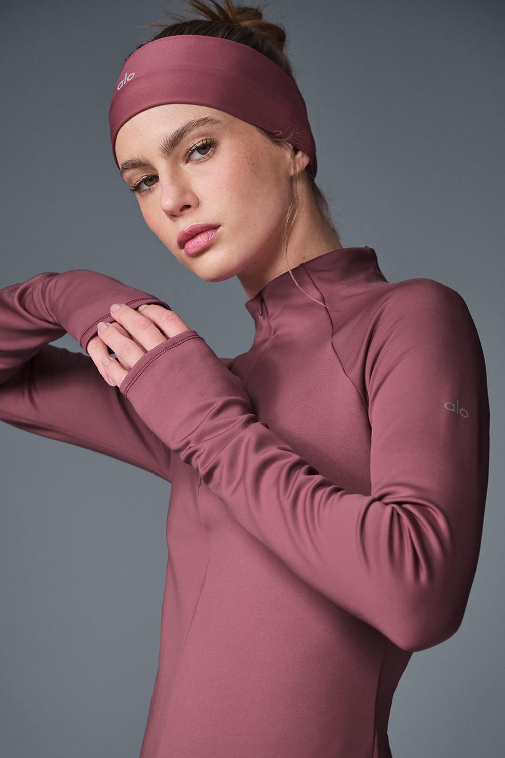 Alo Yoga Airlift Winter Warm 1/4 Zip Donna Maniche Lunghe Bordeaux | Italia  VZG-947503