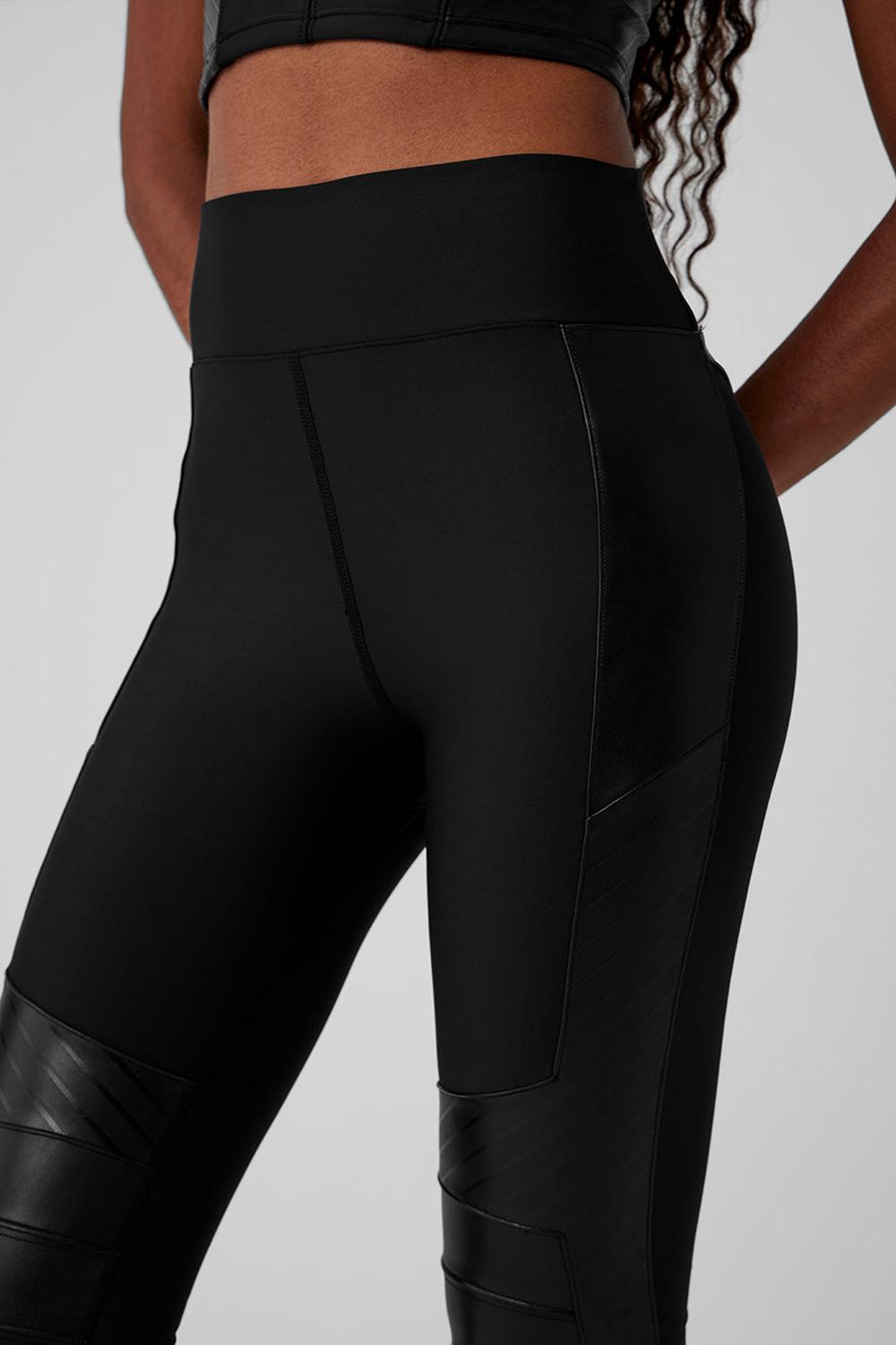 Alo Yoga Airlift Winter Warm High-Waist Supermoto Donna Legging Nere | Italia  DZW-403628