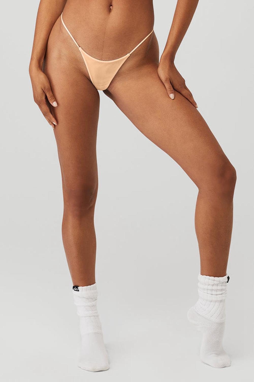 Alo Yoga Airmesh Venus Donna Perizoma Champagne | Italia  FWR-238495
