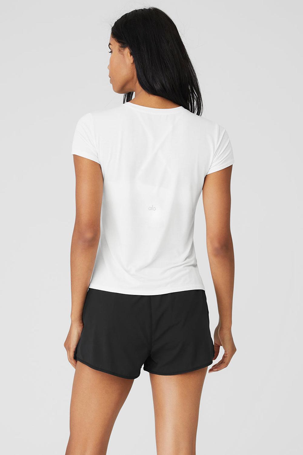 Alo Yoga All Day Donna Short Sleeve Bianche | Italia  QCG-316274