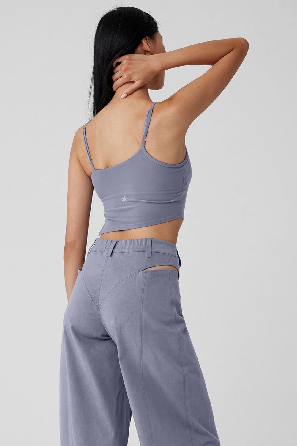 Alo Yoga Alosoft All Night Donna Tank Fog | Italia  QKL-604981