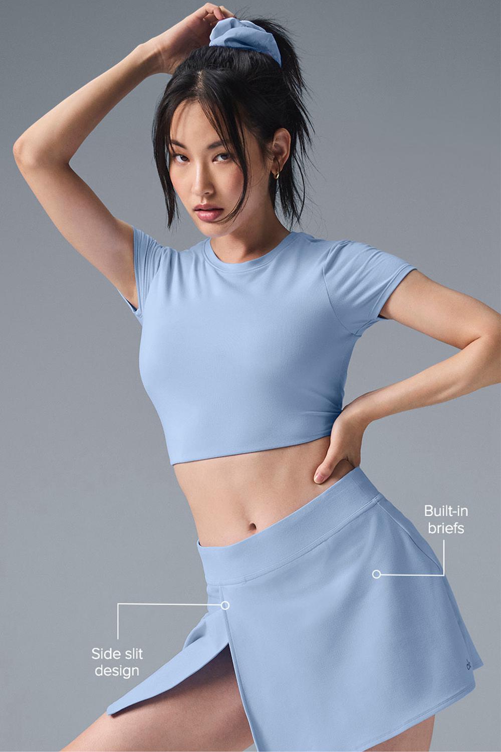 Alo Yoga Alosoft Backspin Donna Gonna Blu | Italia  ULA-342069