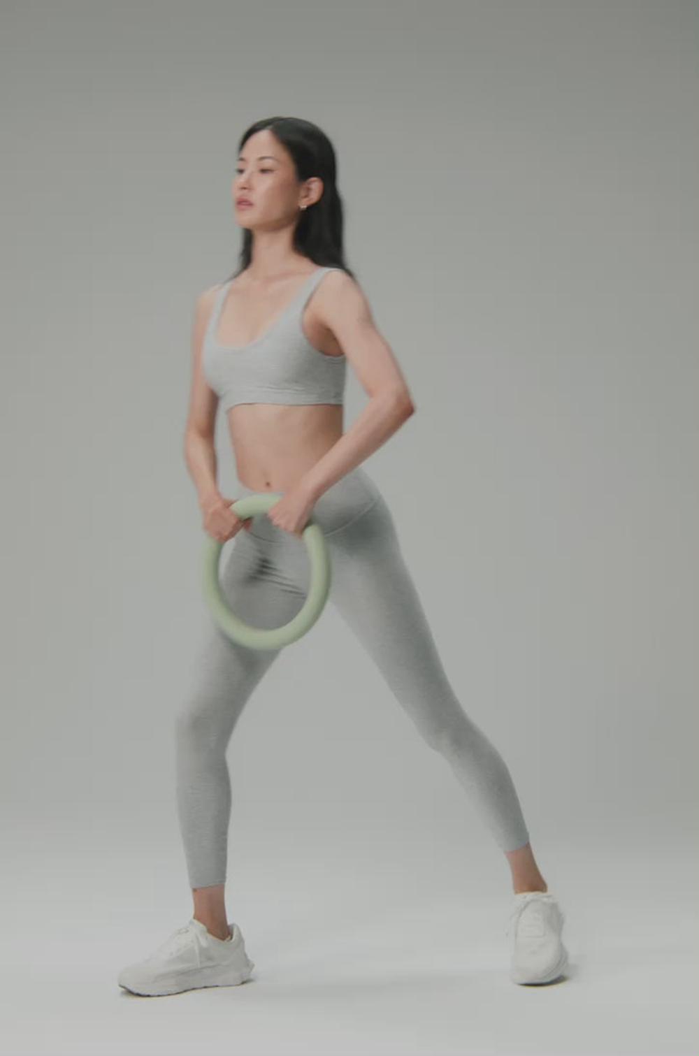 Alo Yoga Alosoft Center Stage Donna Reggiseno Warm Butter Heather | Italia  ZME-786132