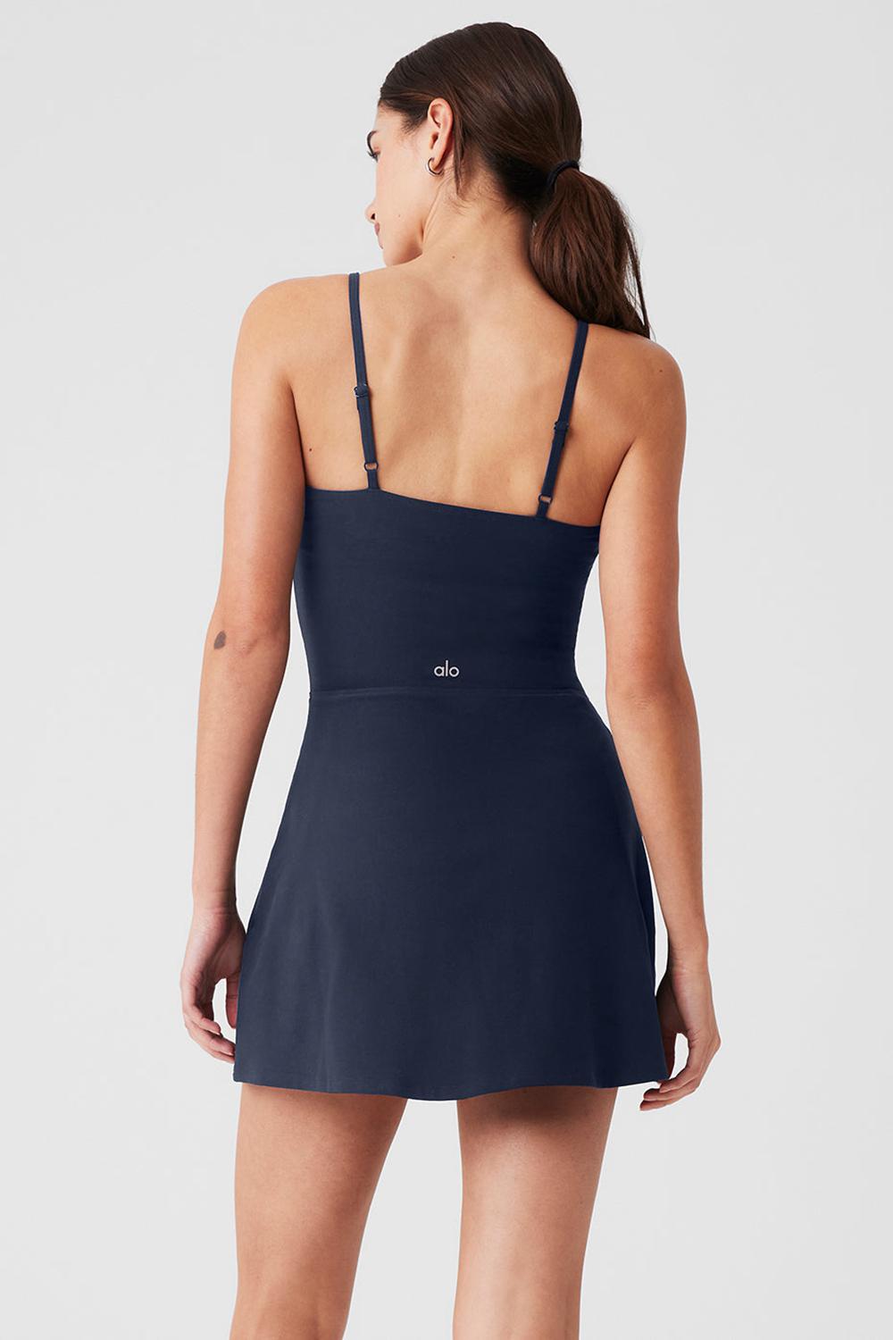 Alo Yoga Alosoft Courtside Tennis Donna Vestito Blu Marino | Italia  LJV-174365