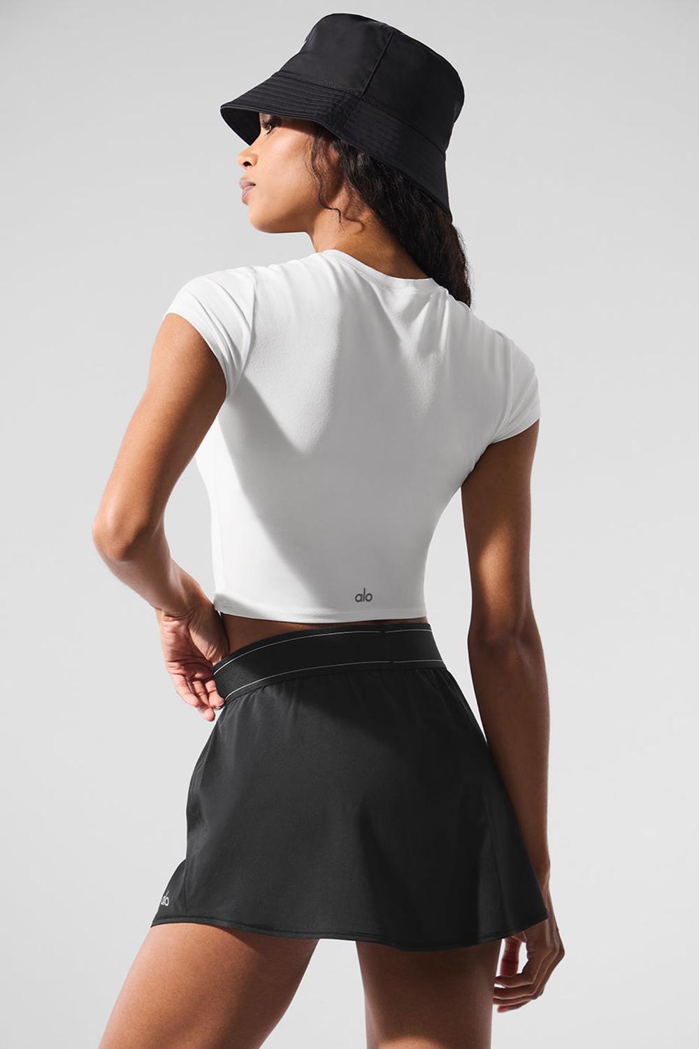 Alo Yoga Alosoft Crop Finesse Donna Short Sleeve Bianche | Italia  XKB-413675