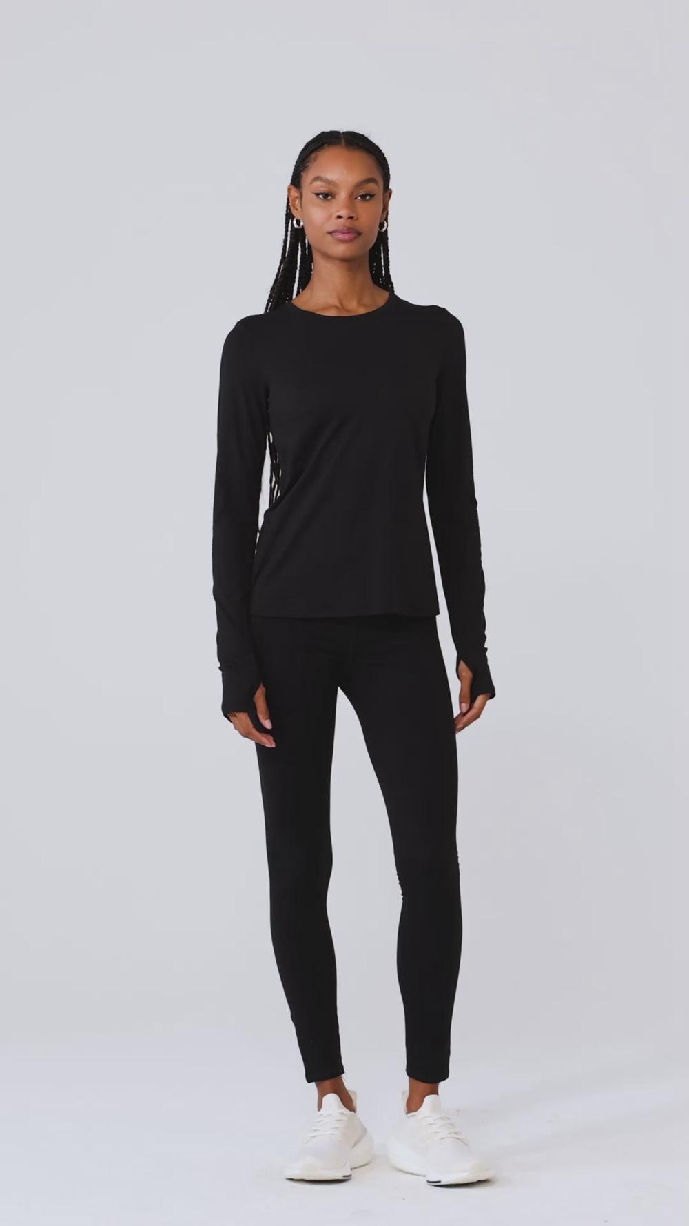 Alo Yoga Alosoft Finesse Donna Maniche Lunghe Bianche | Italia  QFC-175284