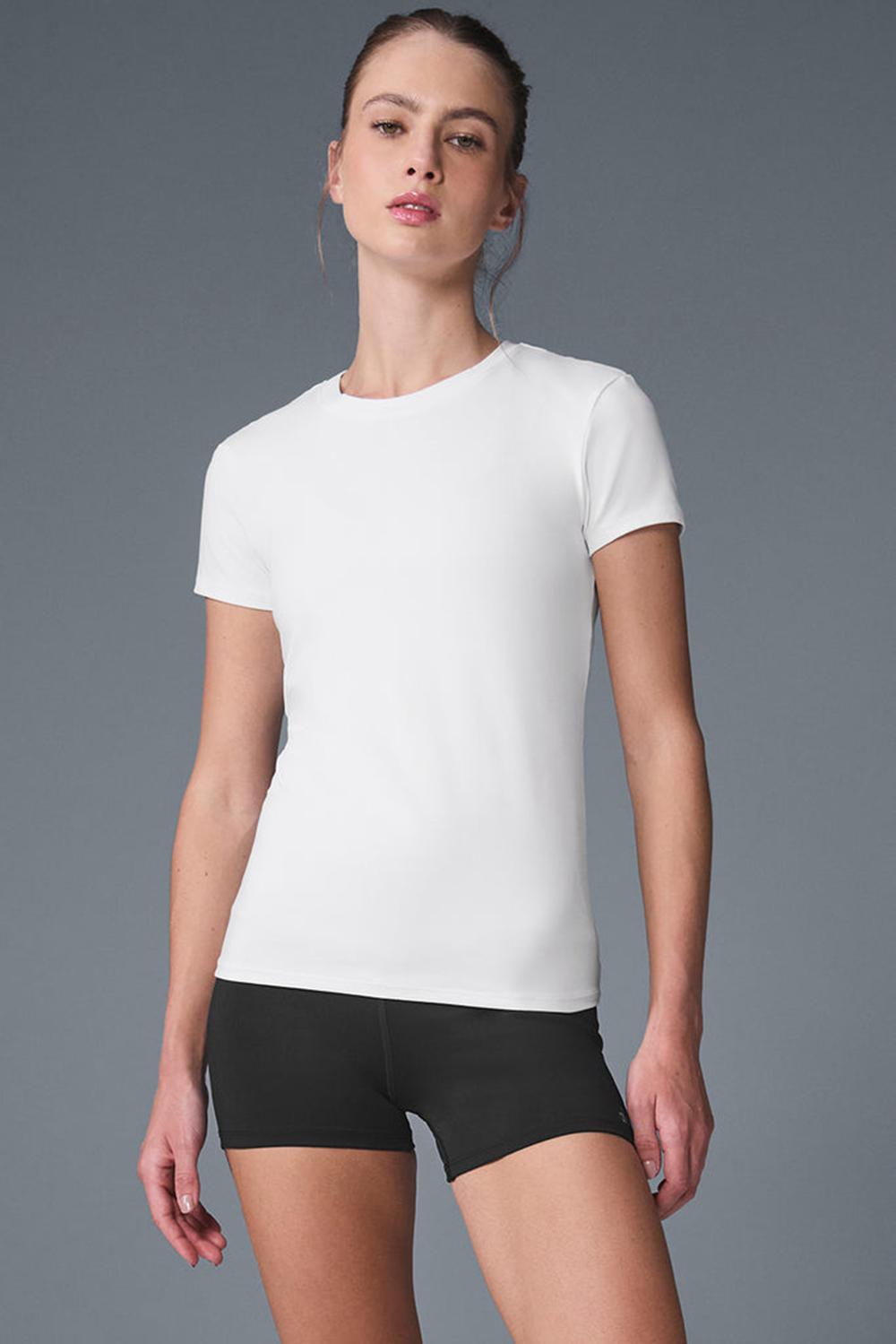 Alo Yoga Alosoft Finesse Donna Tee Bianche | Italia  ASG-328045