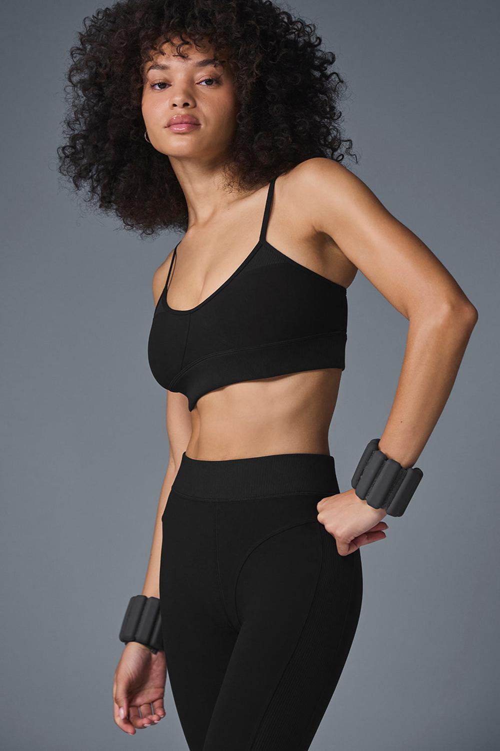 Alo Yoga Alosoft Head Start Donna Reggiseno Nere | Italia  PVC-517462