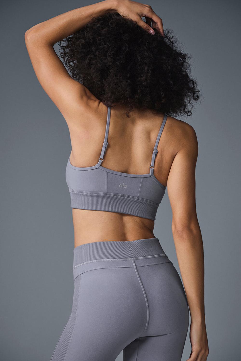 Alo Yoga Alosoft Head Start Donna Reggiseno Fog | Italia  XYS-312867