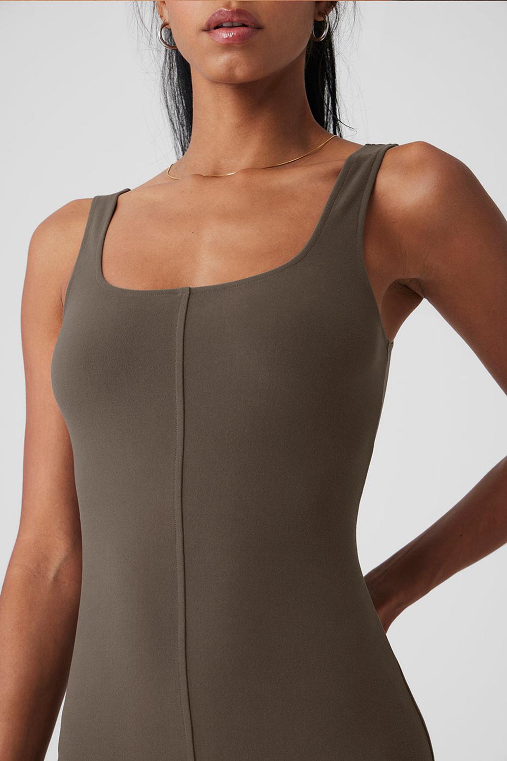 Alo Yoga Alosoft Head Start Donna Vestito Verde Oliva | Italia  QGK-657840