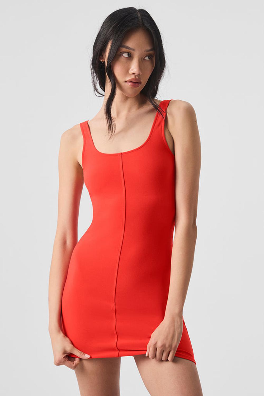 Alo Yoga Alosoft Head Start Donna Vestito Rosse | Italia  JMQ-530178