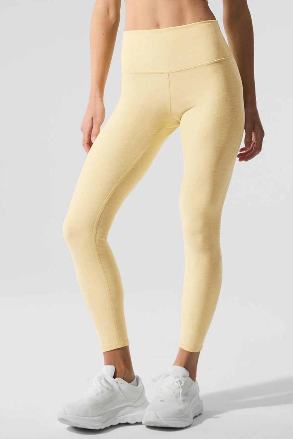 Alo Yoga Alosoft High-Waist 7/8 Highlight Donna Legging Warm Butter Heather | Italia  DQE-410738