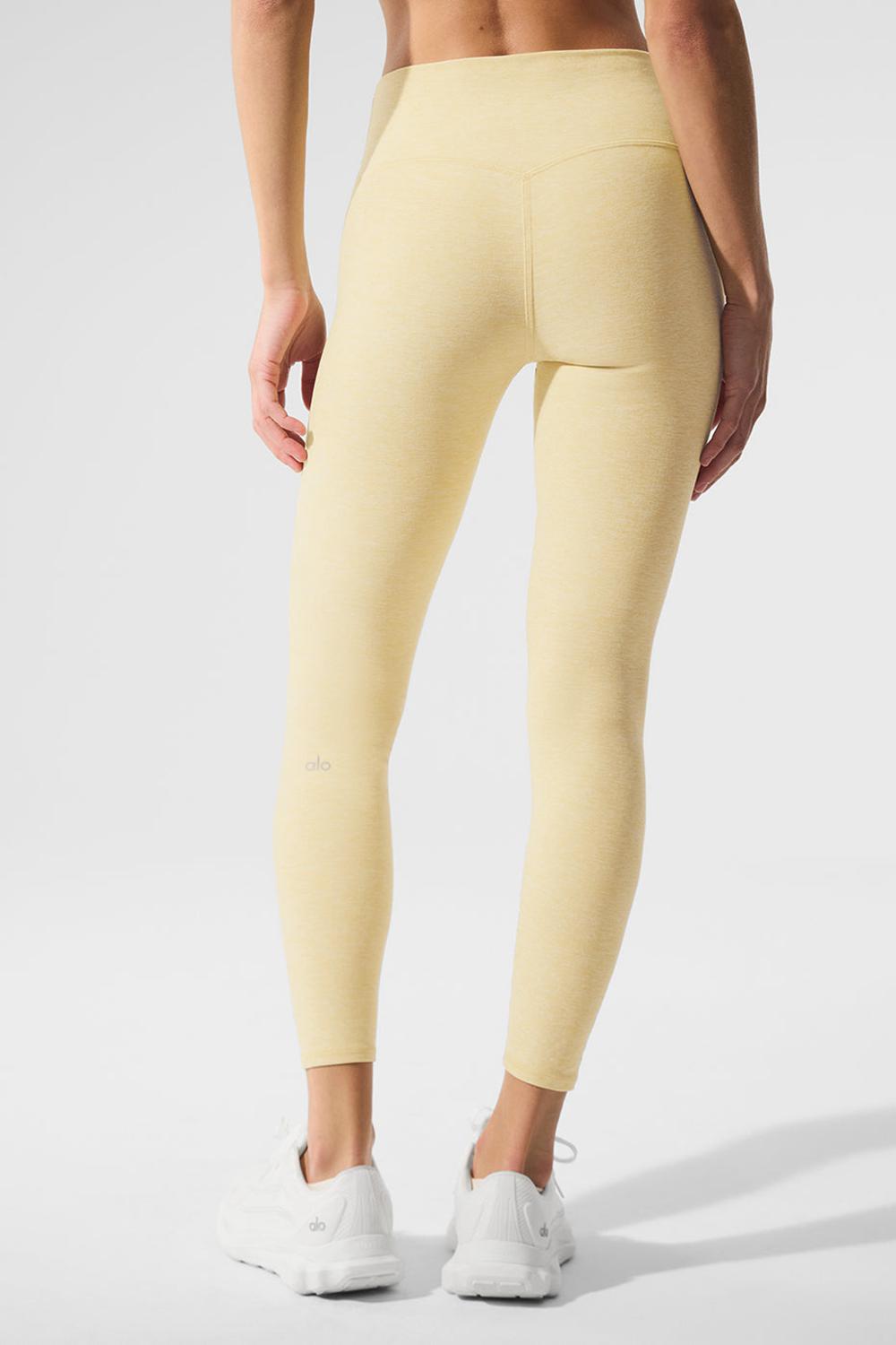 Alo Yoga Alosoft High-Waist 7/8 Highlight Donna Legging Warm Butter Heather | Italia  DQE-410738