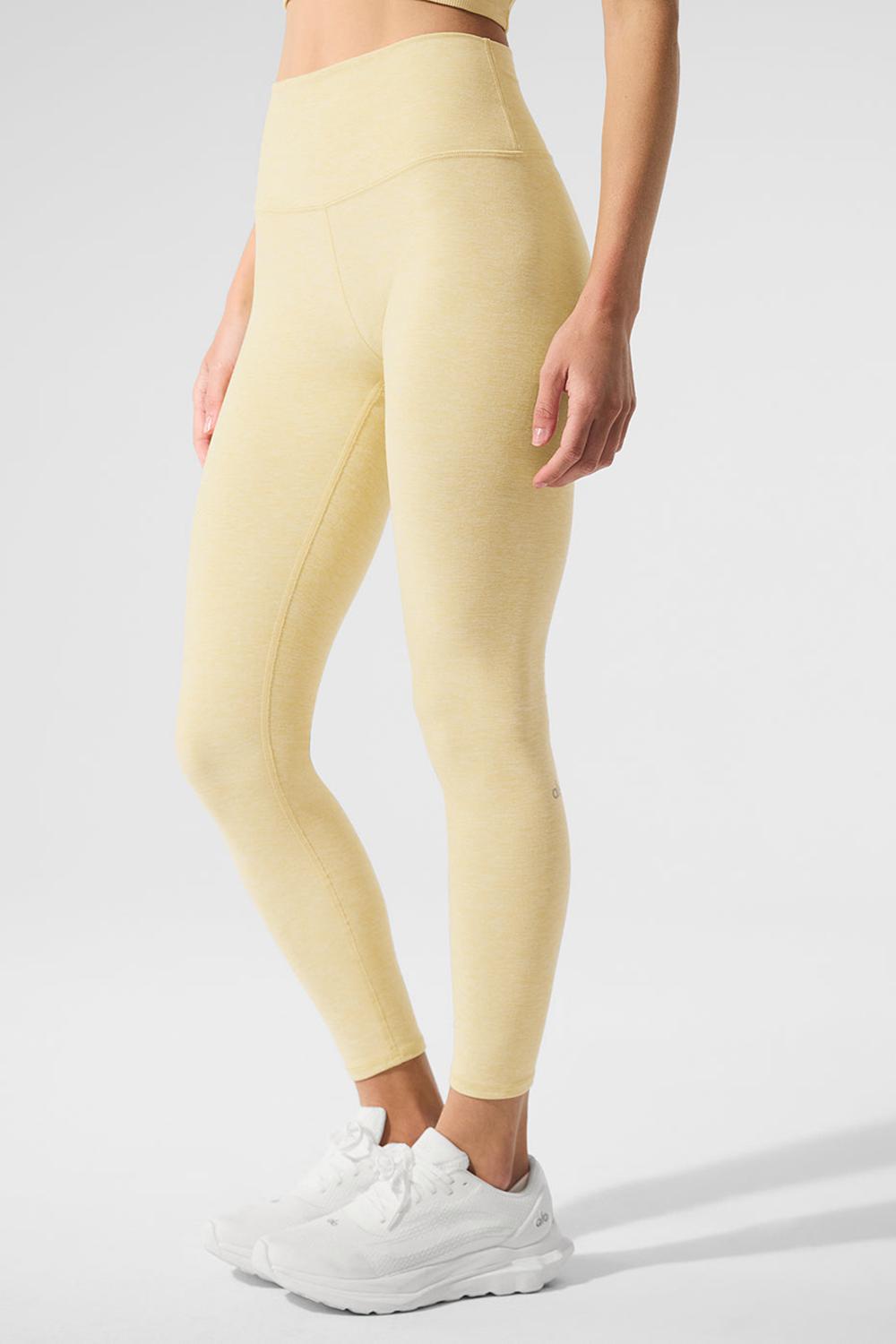 Alo Yoga Alosoft High-Waist 7/8 Highlight Donna Legging Warm Butter Heather | Italia  DQE-410738