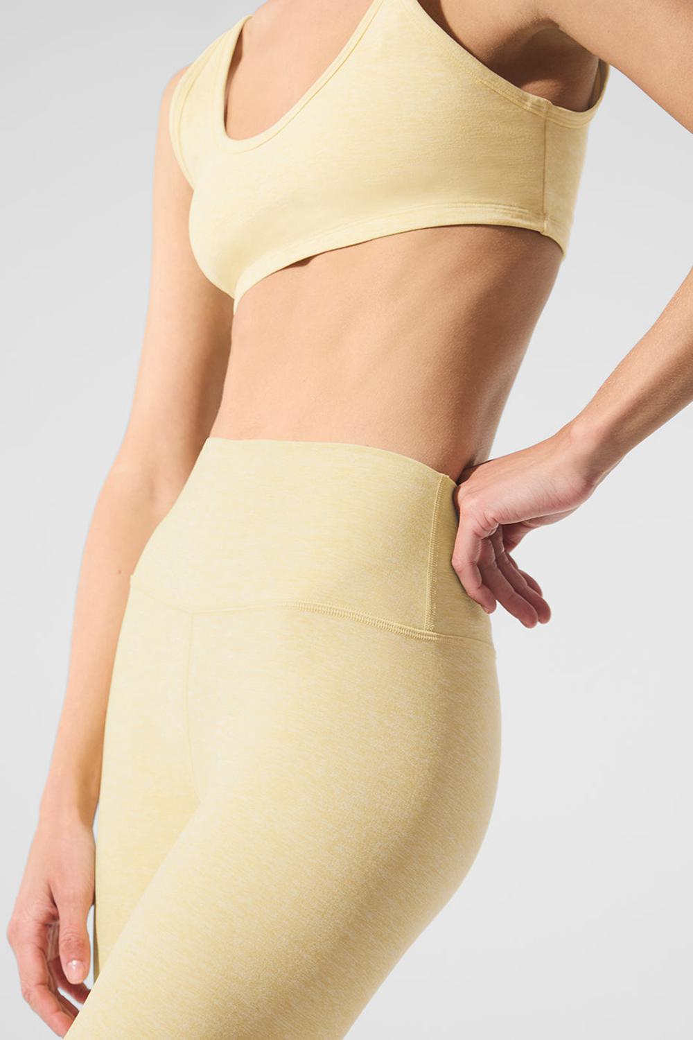Alo Yoga Alosoft High-Waist 7/8 Highlight Donna Legging Warm Butter Heather | Italia  DQE-410738