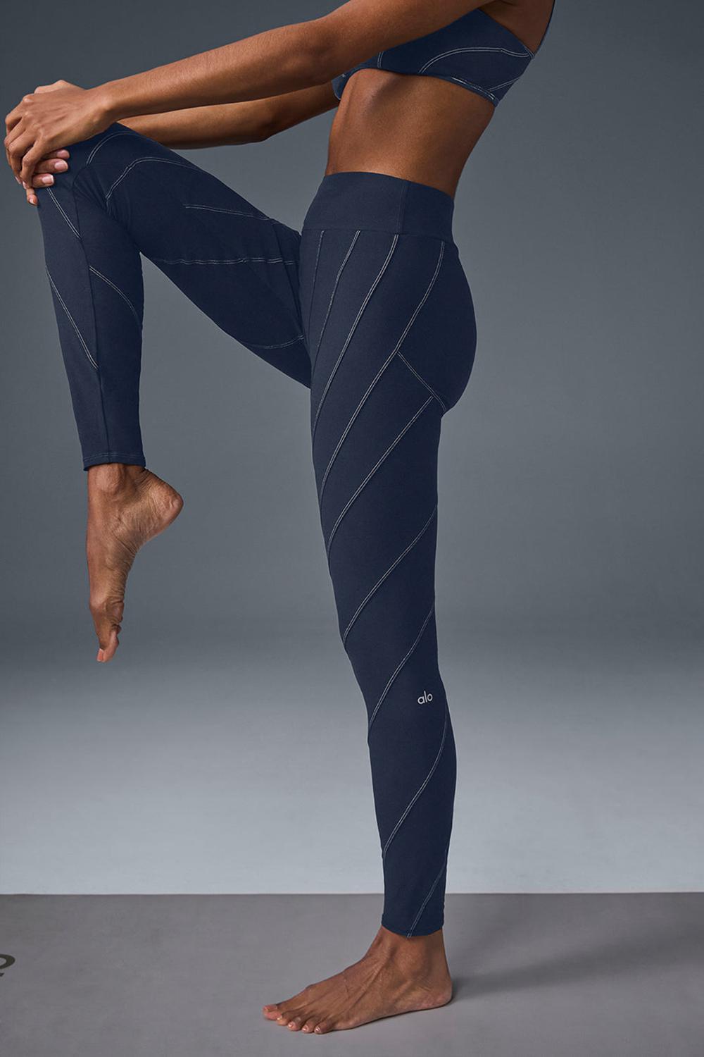 Alo Yoga Alosoft High-Waist Sunray Donna Legging Blu Marino | Italia  RYQ-793024