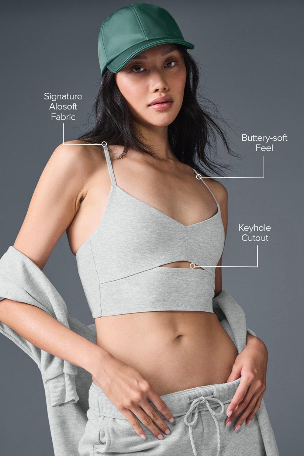 Alo Yoga Alosoft Highlight Donna Reggiseno Grigie | Italia  ZHJ-279018
