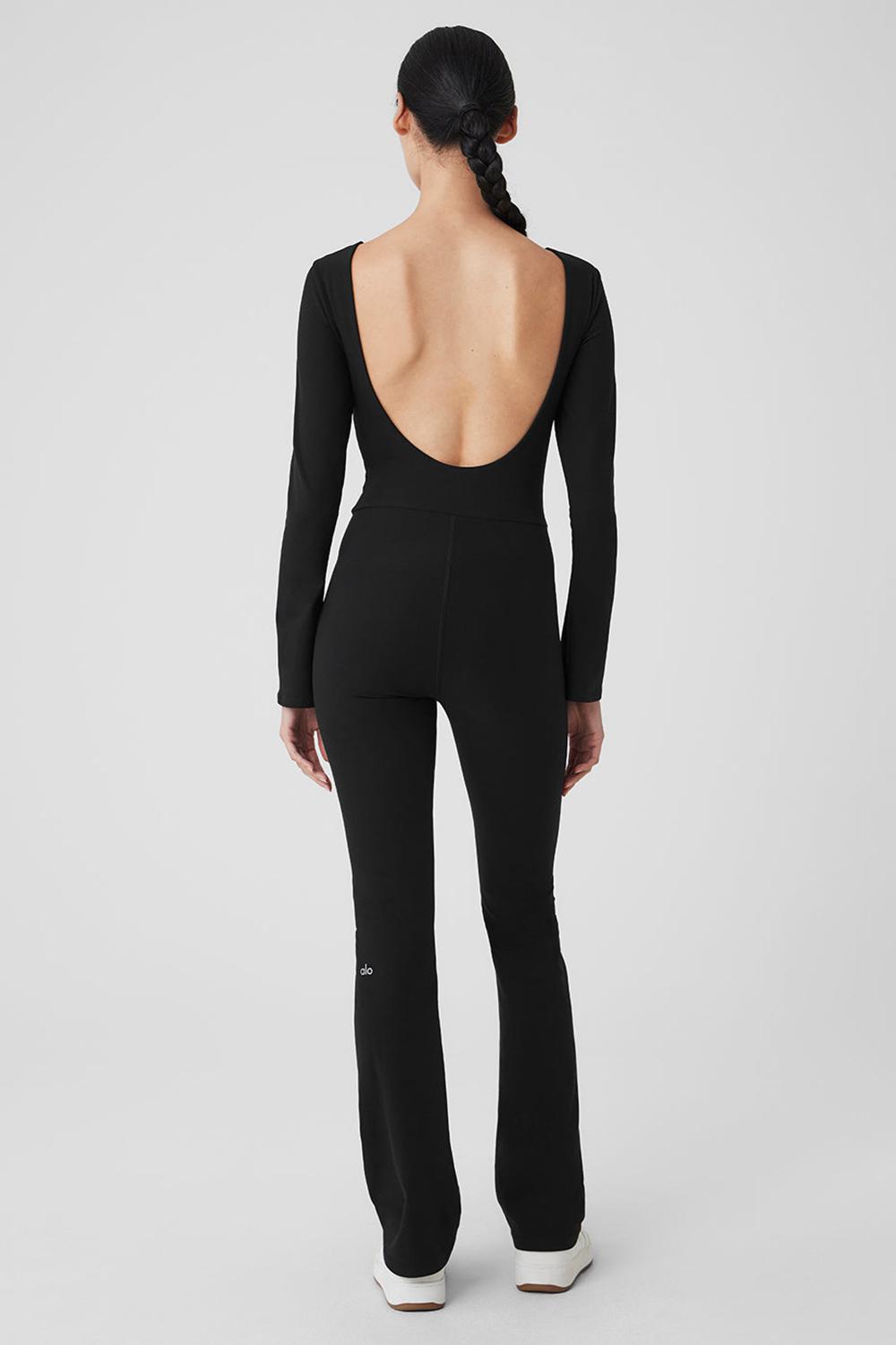 Alo Yoga Alosoft Melody Full Length Bootcut Donna Onesie Nere | Italia  XRU-063941