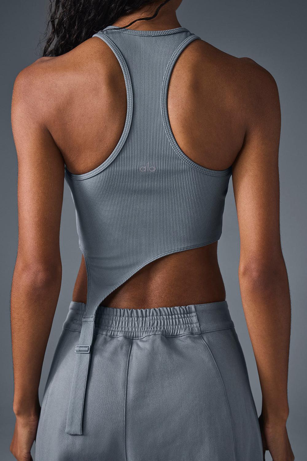 Alo Yoga Alosoft Ribbed Revelation Donna Tank Grigie | Italia  ZEP-492387