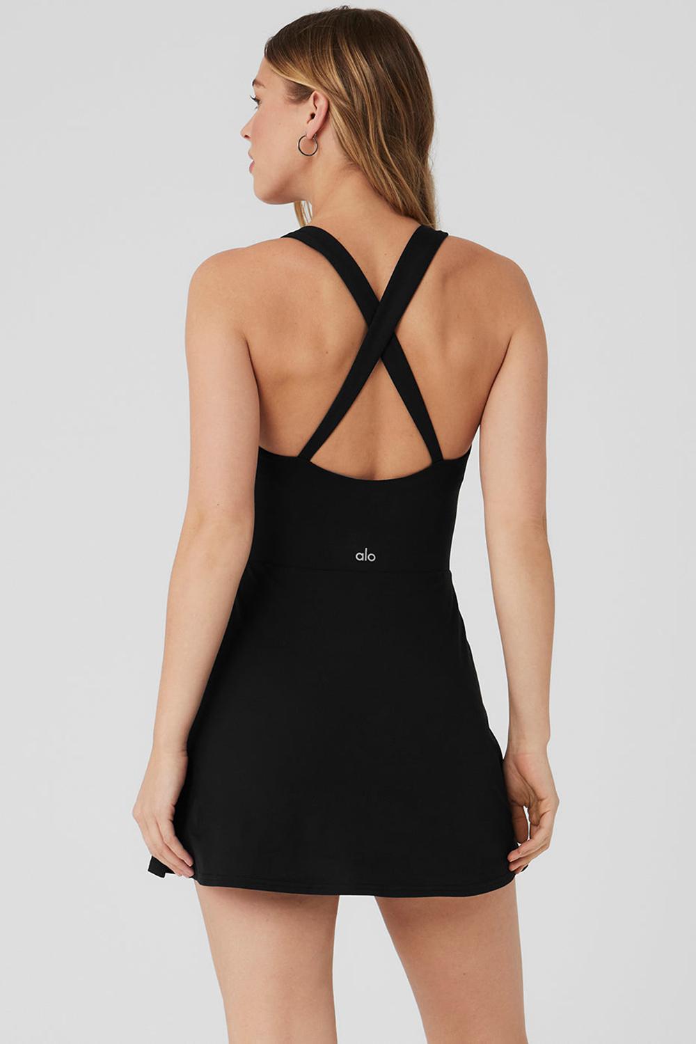 Alo Yoga Alosoft Showcase Donna Vestito Nere | Italia  JFA-975082