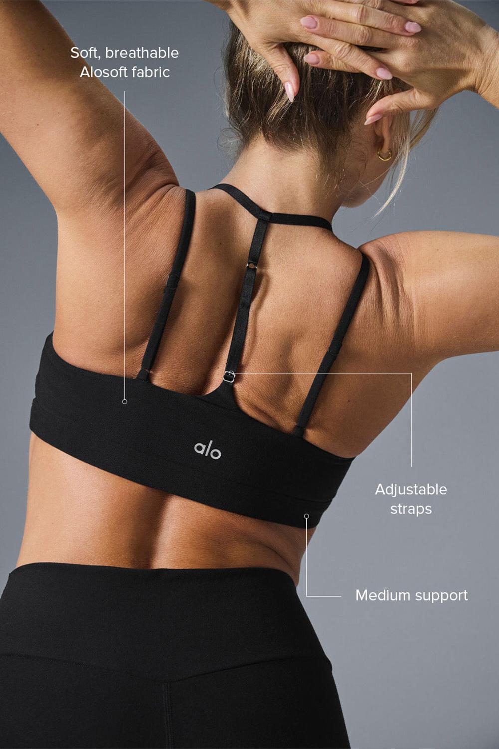 Alo Yoga Alosoft Spotlight Donna Reggiseno Nere | Italia  QMZ-482731