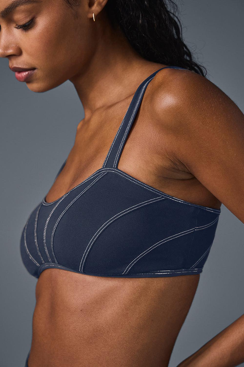 Alo Yoga Alosoft Sunray Donna Reggiseno Blu Marino | Italia  PWH-306259