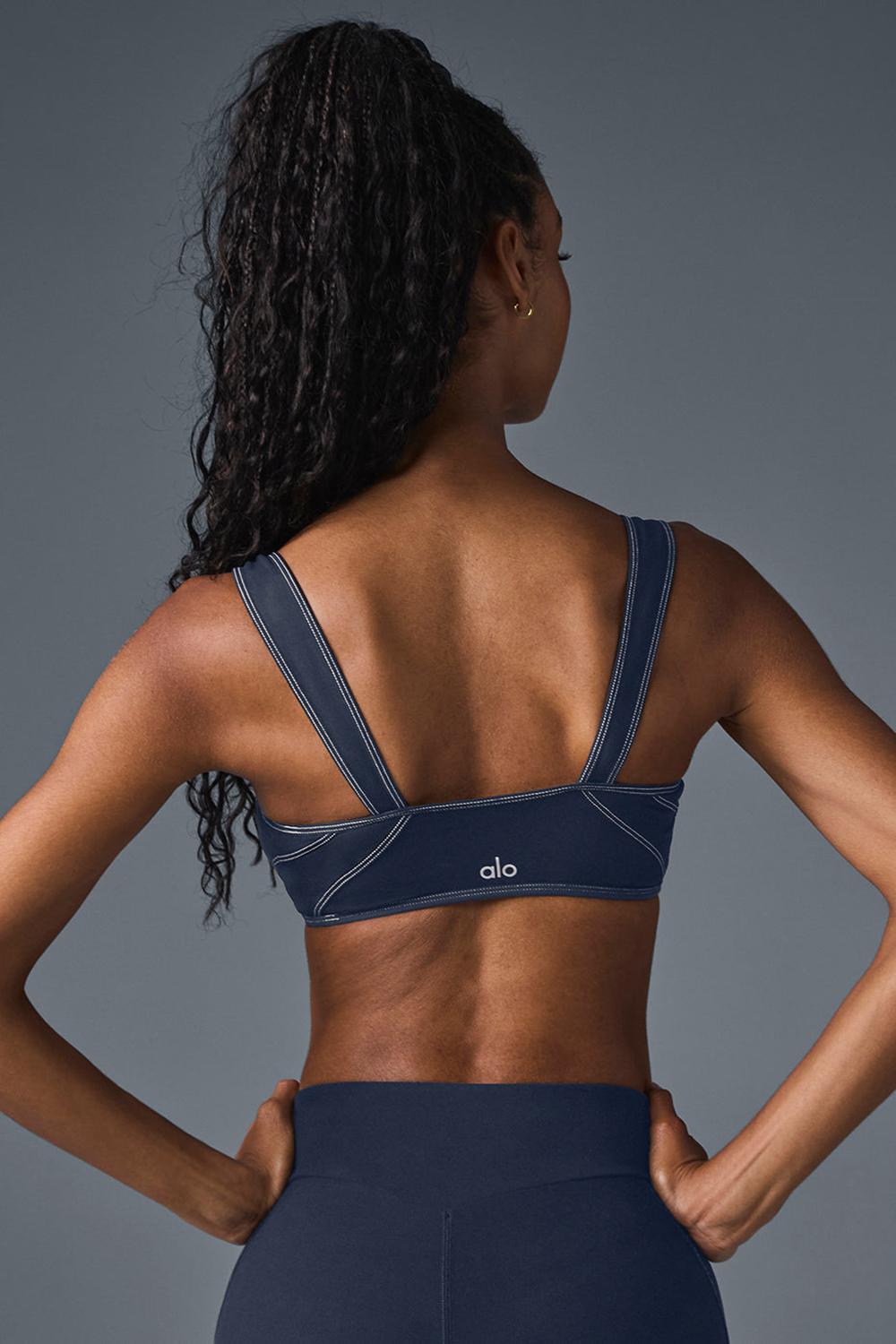 Alo Yoga Alosoft Sunray Donna Reggiseno Blu Marino | Italia  PWH-306259