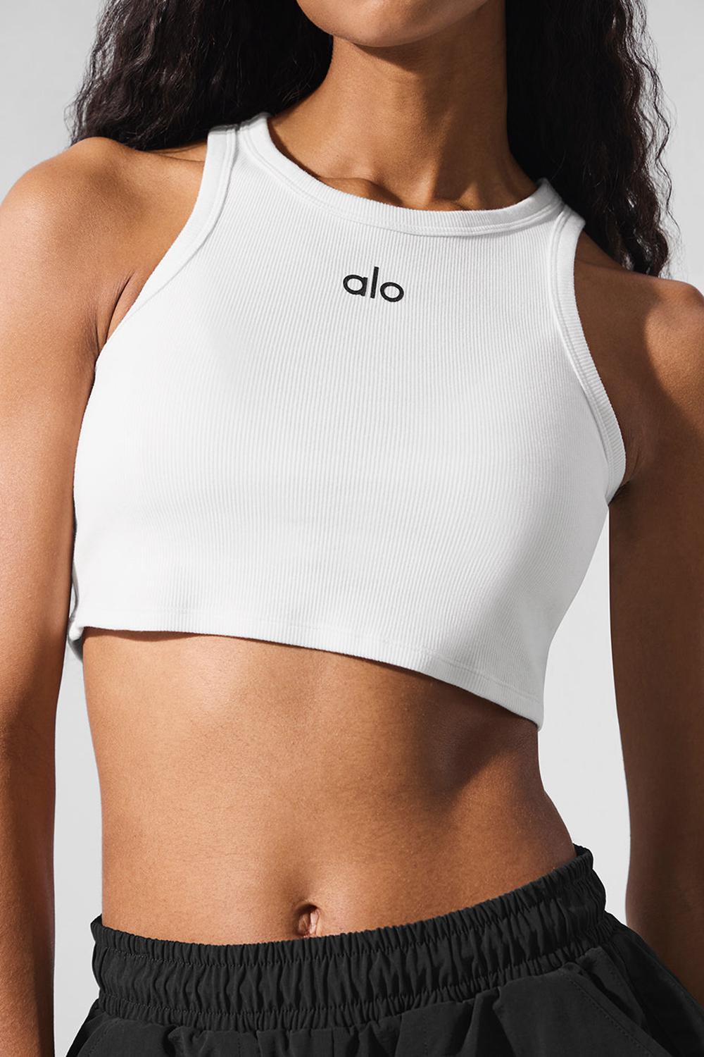 Alo Yoga Aspire Donna Tank Bianche Nere | Italia  IHY-394185