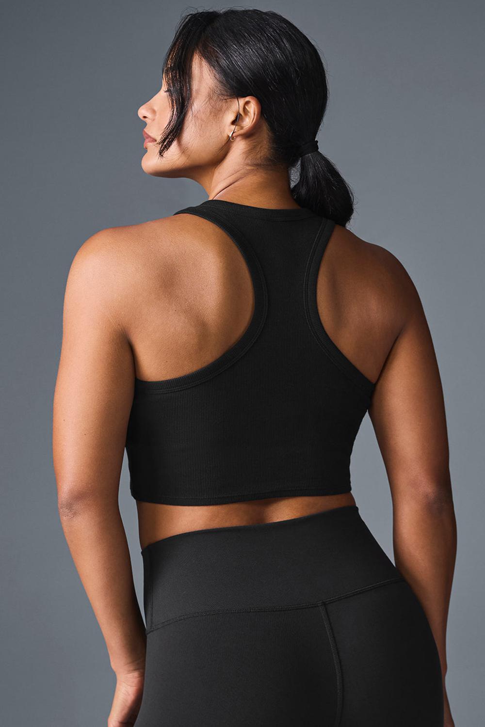 Alo Yoga Aspire Donna Tank Nere Bianche | Italia  WOE-840375