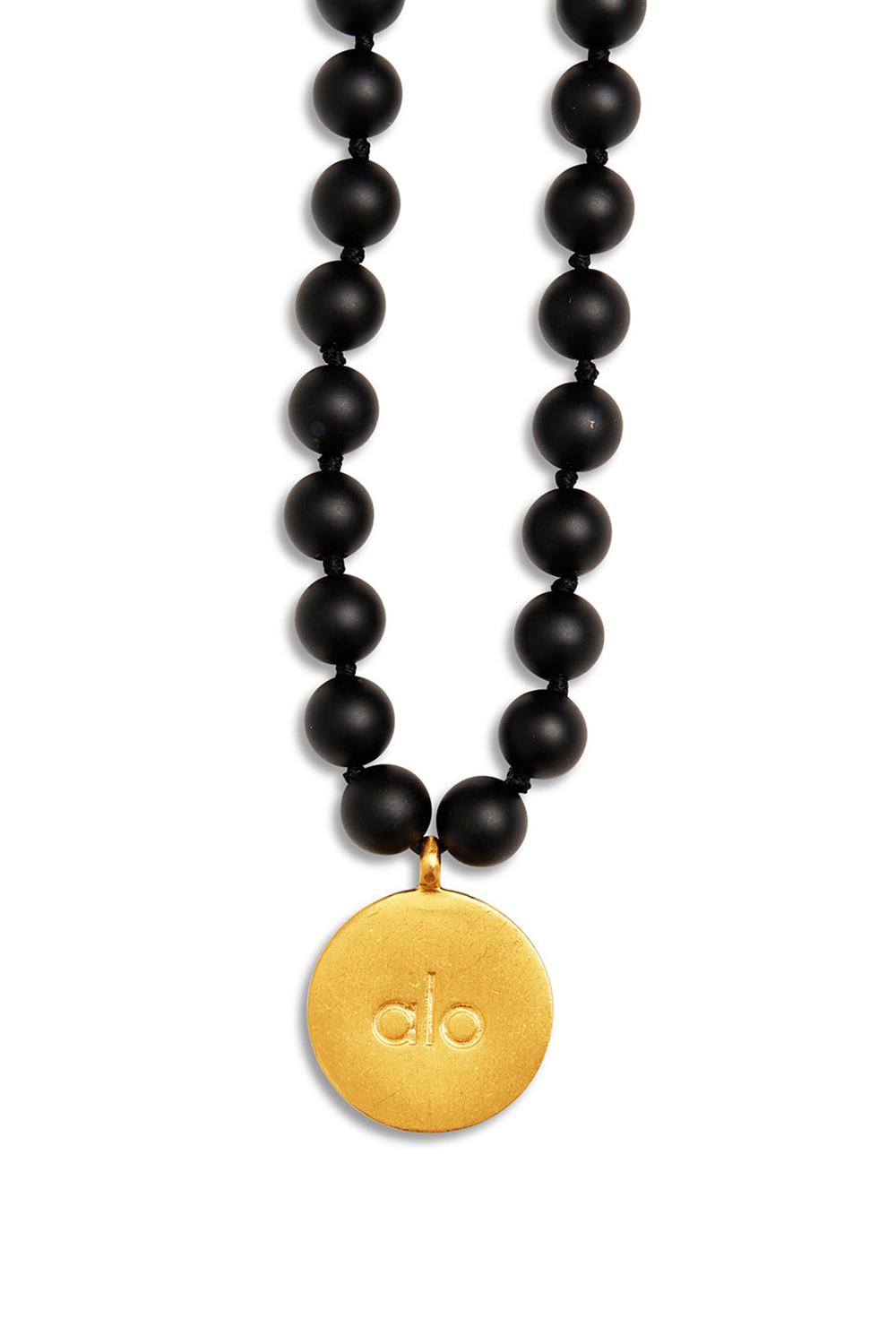 Alo Yoga Black Onyx Mala Uomo Collana Nere | Italia  HGV-705423