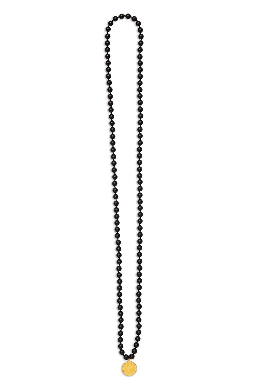 Alo Yoga Black Onyx Mala Uomo Collana Nere | Italia  HGV-705423