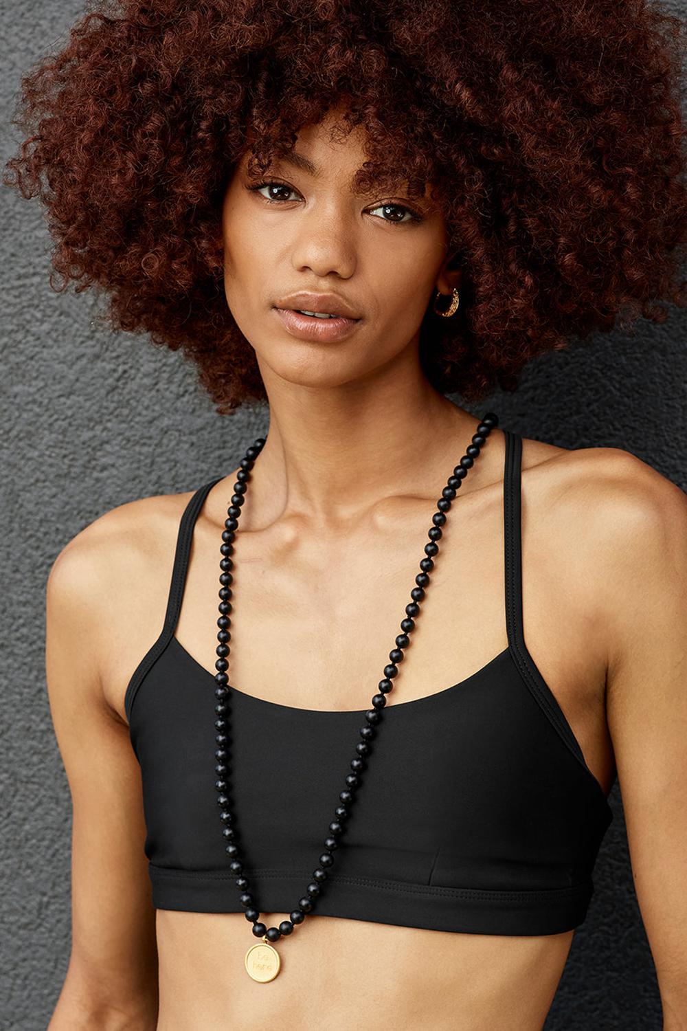Alo Yoga Black Onyx Mala Uomo Collana Nere | Italia  HGV-705423
