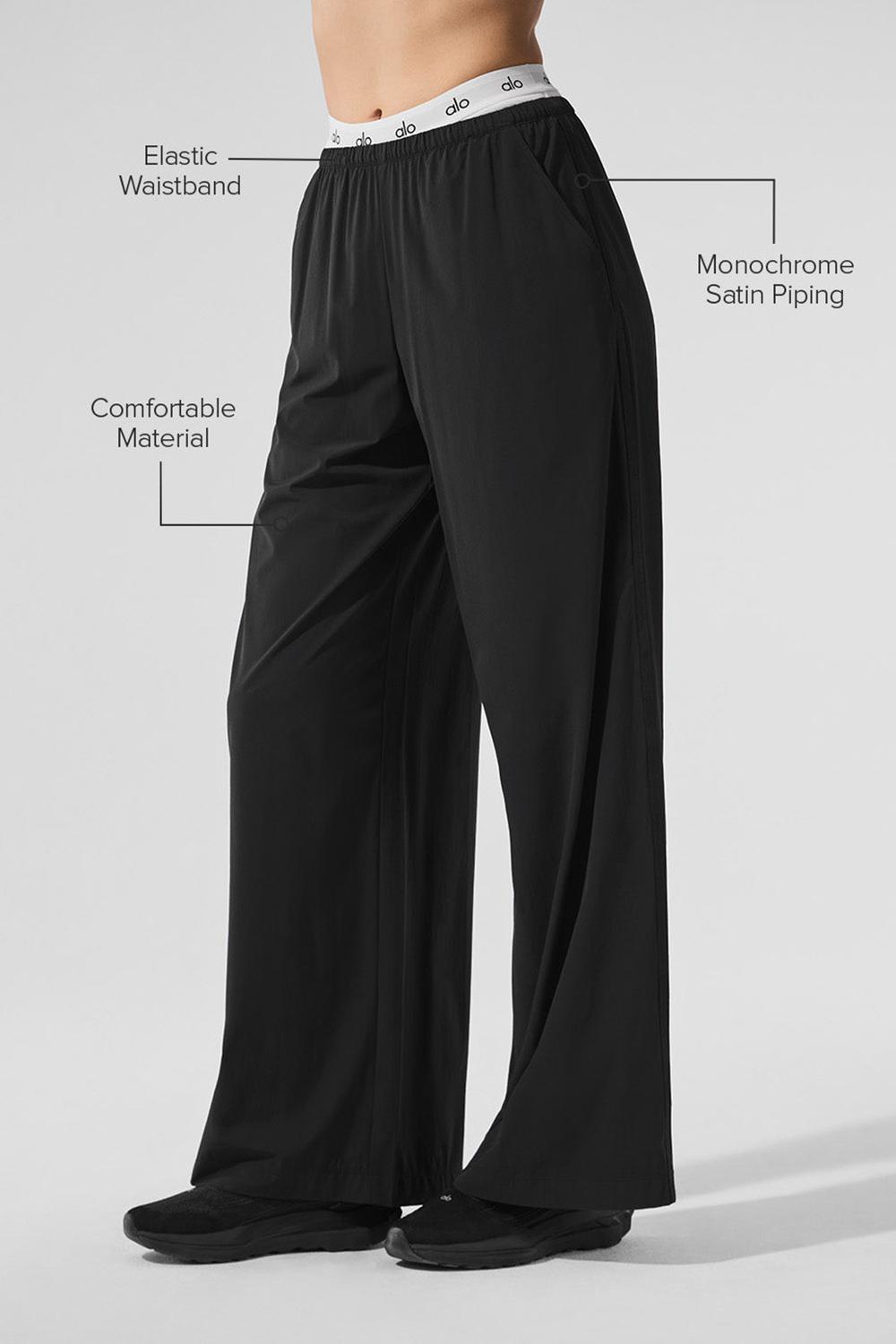 Alo Yoga Breezy Wide Leg Donna Pant Nere | Italia  MWI-687134