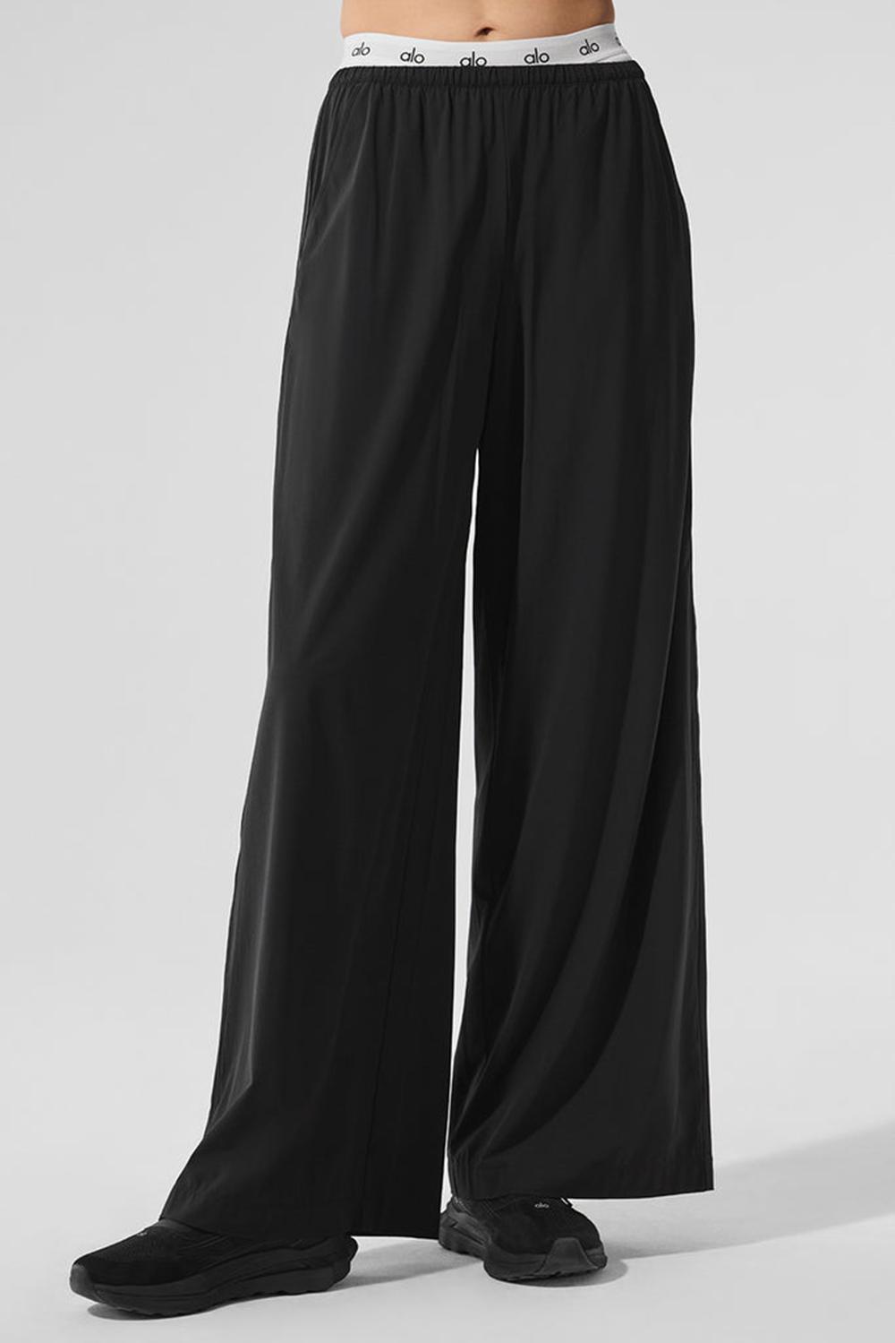 Alo Yoga Breezy Wide Leg Donna Pant Nere | Italia  MWI-687134