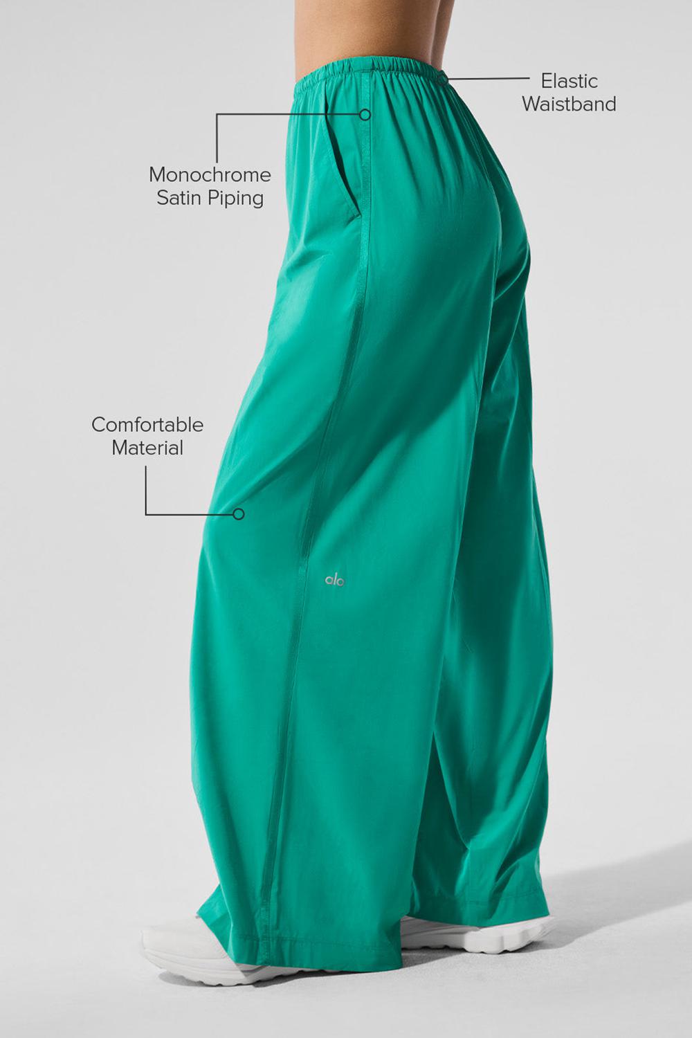 Alo Yoga Breezy Wide Leg Donna Pant Verdi | Italia  GZI-790146