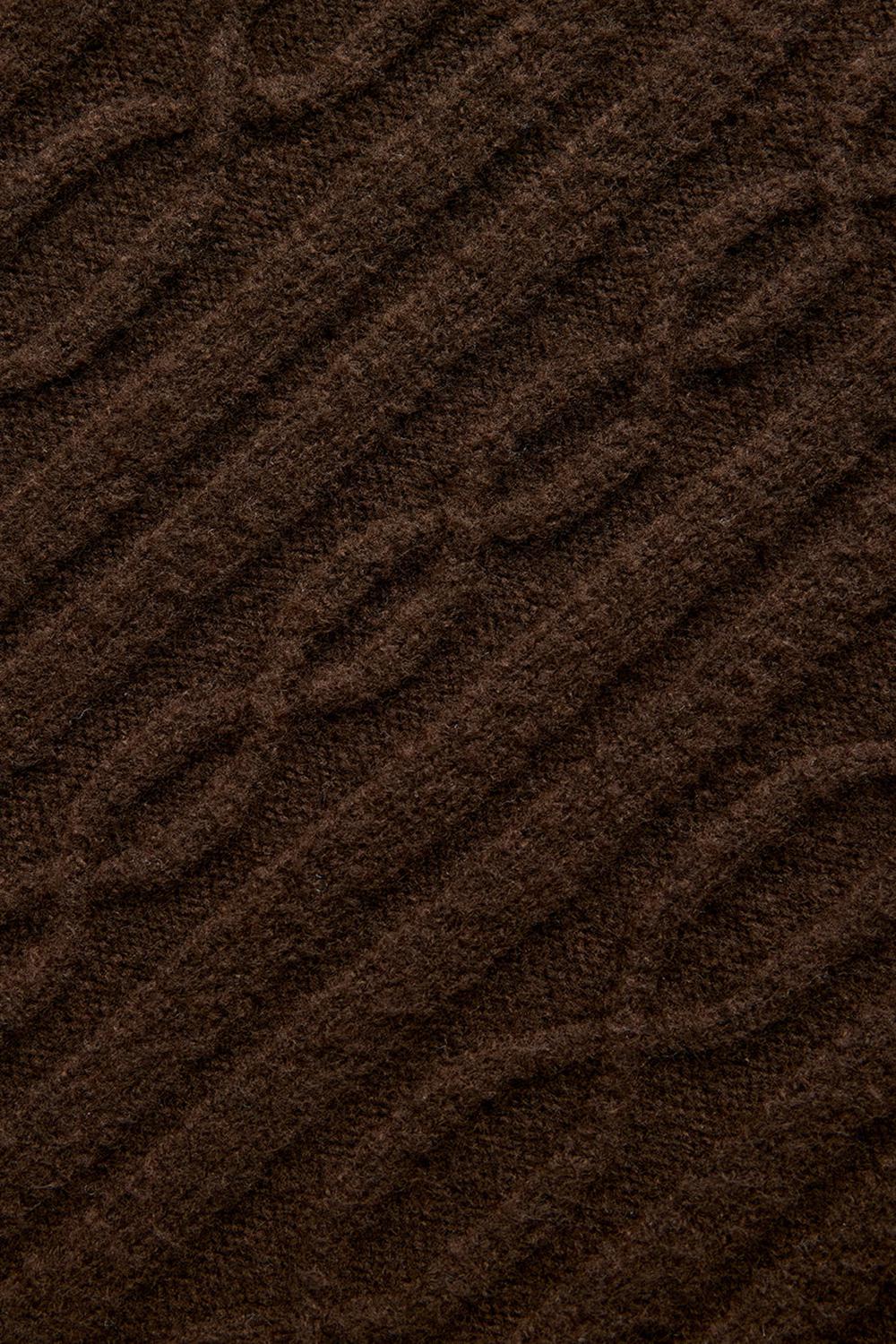 Alo Yoga Cable Knit Cropped Winter Bliss Turtleneck Donna Maniche Lunghe Espresso | Italia  YXR-820164