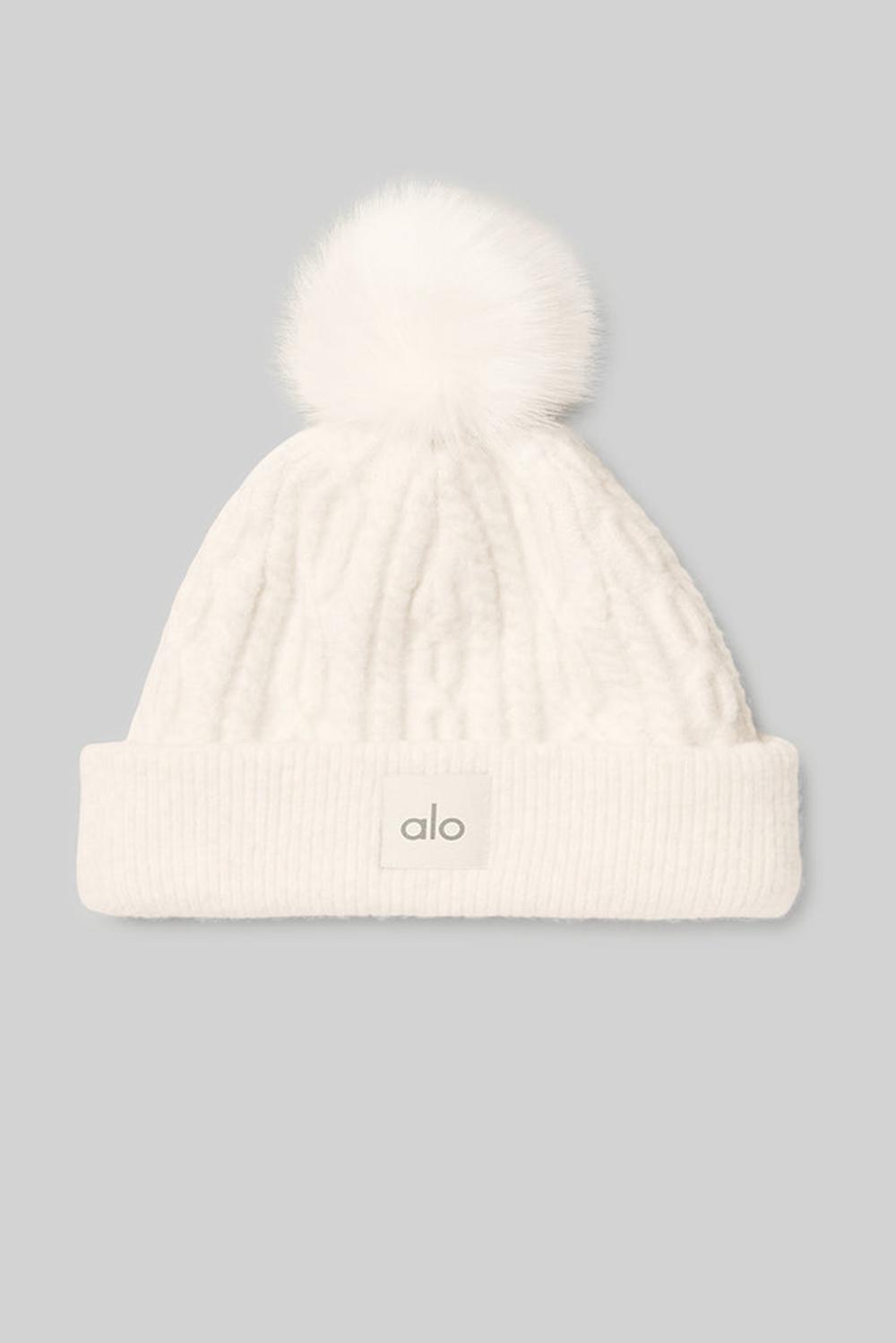 Alo Yoga Cable Knit Donna Berretto Ivory | Italia  CGY-537042