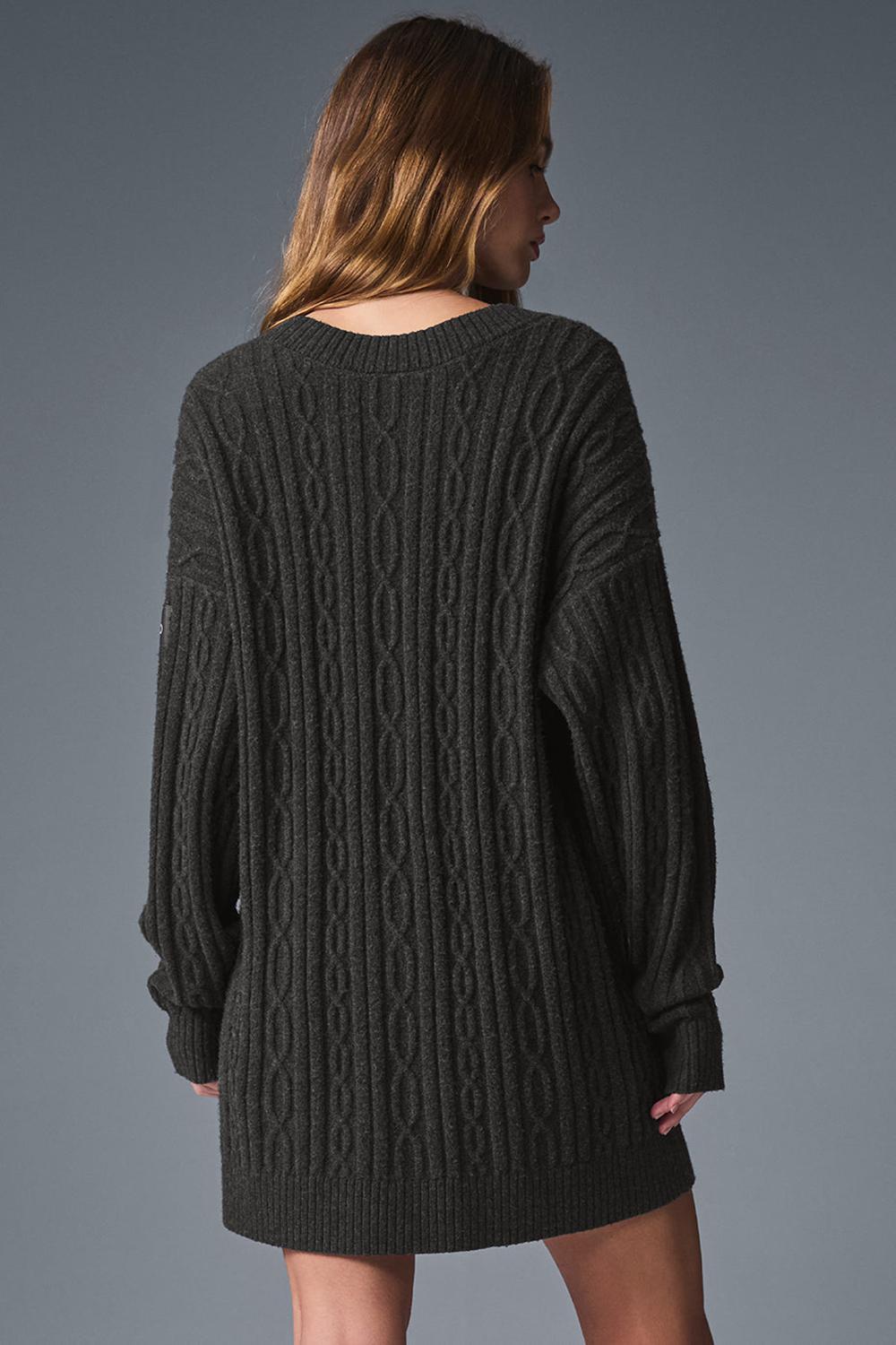 Alo Yoga Cable Knit Winter Bliss Donna Cardigan Corallo Grigie | Italia  WMH-517482
