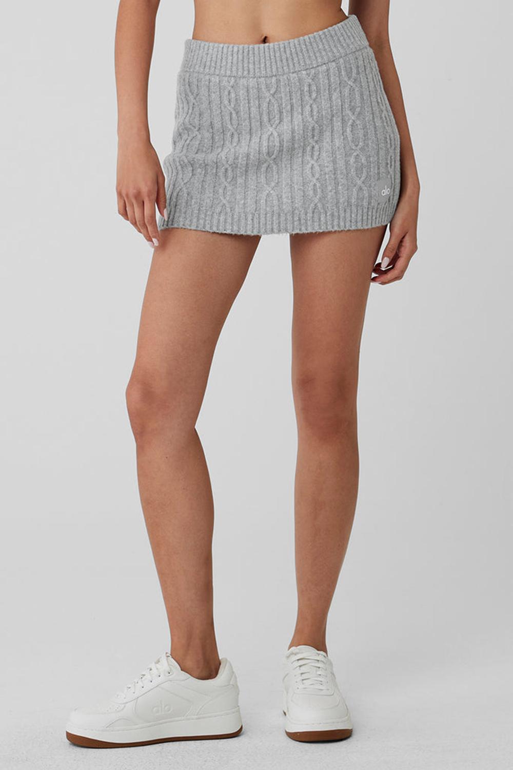 Alo Yoga Cable Knit Winter Bliss Mini Donna Gonna Grigie | Italia  RPV-428965