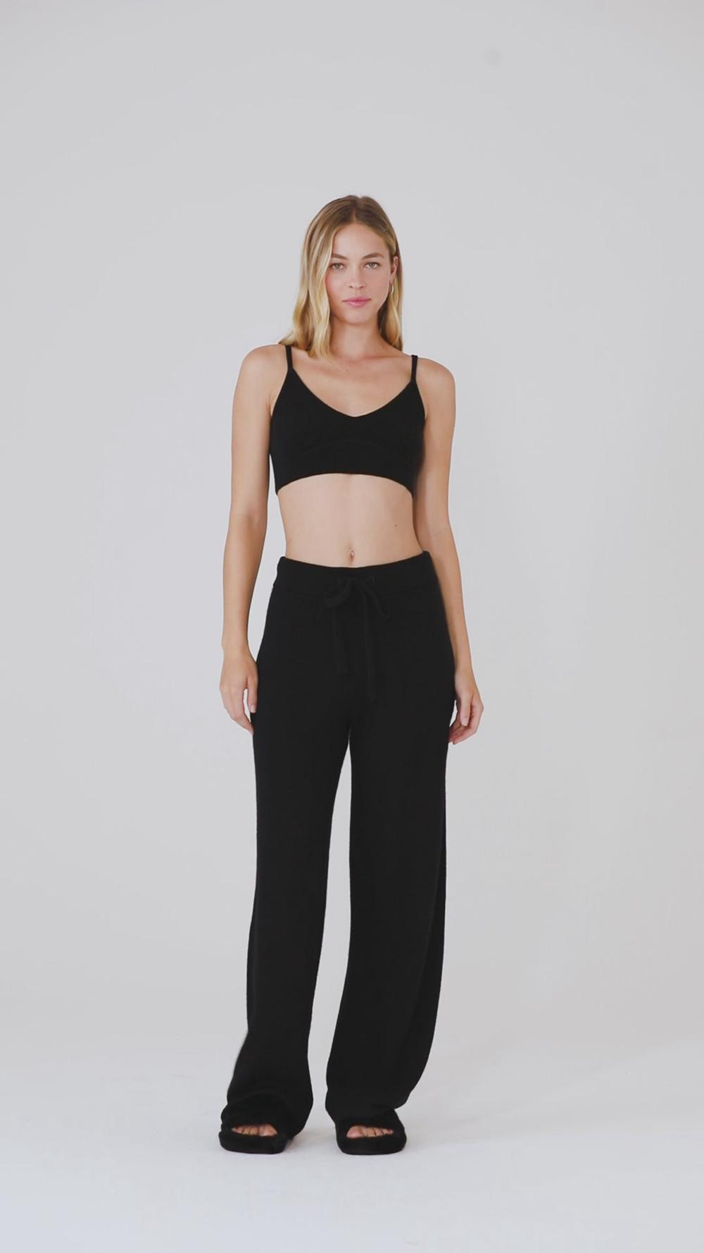 Alo Yoga Cashmere High-Waist Jet Set Wide Leg Donna Pant Grigie | Italia  SOJ-195842