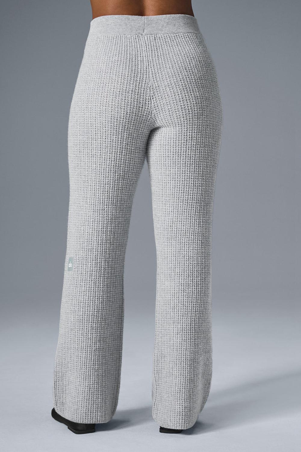 Alo Yoga Cashmere High-Waist Plush Waffle Donna Pant Grigie | Italia  DHA-613702